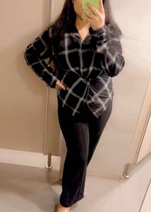 Black Checkered Shirt