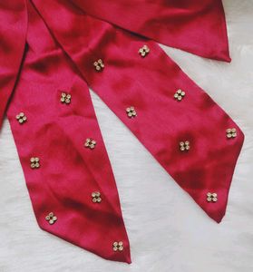 Long Tail Bow With Rhinestone