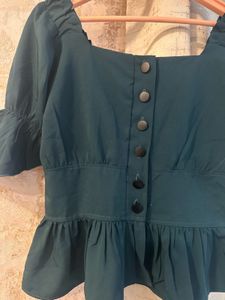Beautiful Embellished Turquoise Top, Bust- 34/32