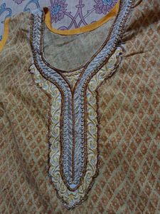 Casual OccurYellow Kurta