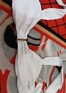 White Bikini Top - Stylish Swimwear
