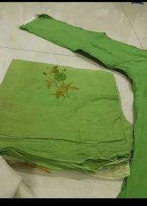 Green Embroidered Kurta Set