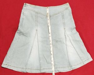 Denim A-line Skirt