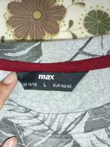 Women Short Grey Tshirt