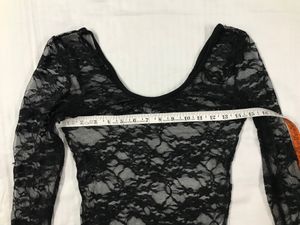 Beautiful Black Sheer Bodysuit for Bust 32/34
