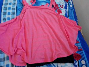 Pink Flared Top
