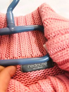 🎁Buy1 Get1 Free Pink Knit Turtleneck Sweater G