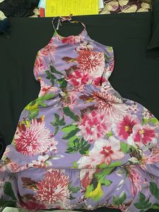 Floral Print Halter Sundress