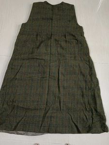 Vintage Plaid woolen Dress