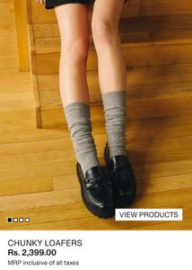 H&amp;M Chunky Black Loafers