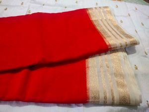 Elegant Red Saree