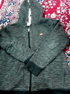 Gray Zip-Up Hoodie