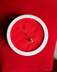 Gold Nose Ring with Ball