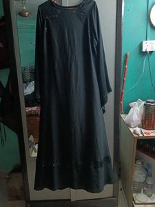 Elegant Black Ethnic Burqa