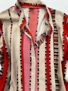 Striped Button-Down Top