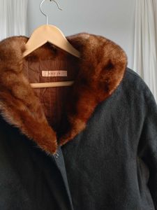 60sVintage Fur-collar Jacket