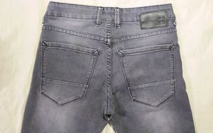 Here And Now Mens Slim Fit Grey Jeans