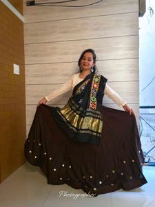 Brown Ethnic Navratri Choli