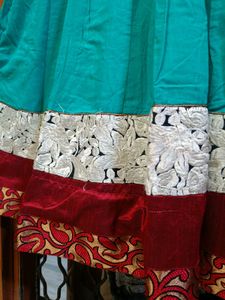 🇳🇿💫💗Elegant Teal Anarkali Kurta With Dupatta