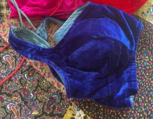 Velvet Blue Blouse