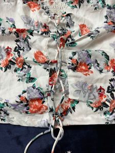 Floral Print Crop Top