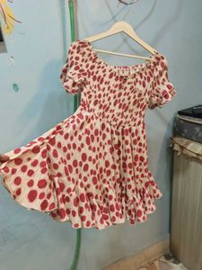 Red Polka Dot Mini Dress