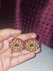 Mehroon Handmade Earrings