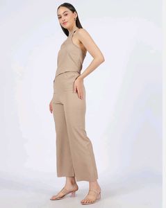 Halter Neck Short Top with Pants