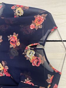 Floral Y2K Aesthetic blue Shrug