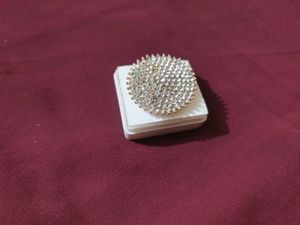 2 pair of gold plated pearl earrings with a stone