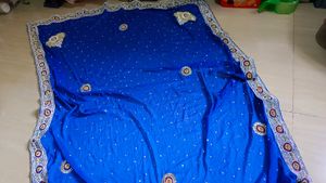 Blue Chiffon Dupatta 😍💙