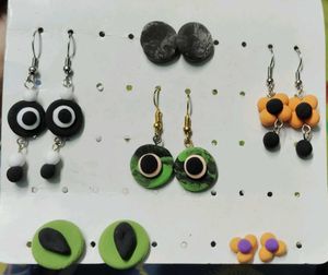 Weightless Handmade Air Dry Clay Earrings