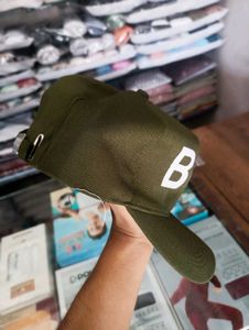 Olive Green, Buckle Strap, BOY Cap (Adjustable)