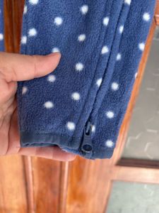 GAP Polka Dot Fleece Romper