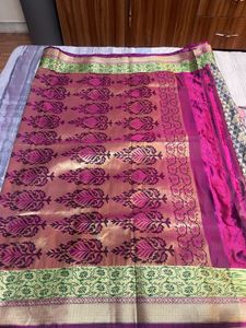 Elegant Green &amp; Gold Saree ( Kanjivaram silk)