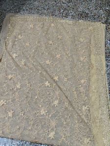 Embroidered Net Saree