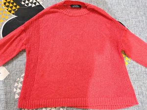 Coral Knit Sweater