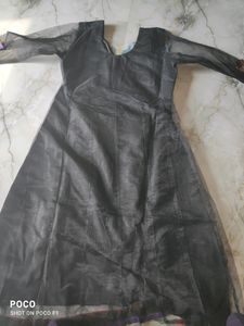 black suit with bottom n dupatta.