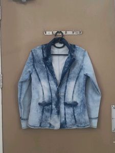 Denim Blue Blazer Jacket
