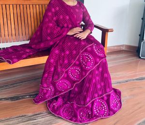 Magenta Heavy gown
