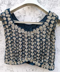 🌸Elegant Navy Blue Lehenga Choli Set 🌸