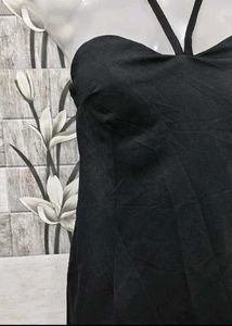 Chic Black Halter Dress