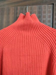SALE 🛍️ Orange Knit High Neck