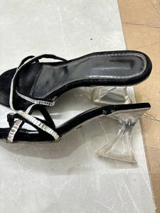 Black Heels With Rhinestones