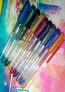 Flair Glitter Gel Pen Set Of 10 Colors