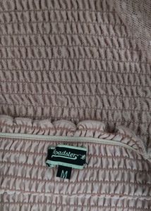 Pink Sheer Sleeve Top