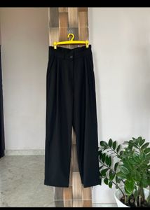 Black Combo Of  Straight Legged Trousers