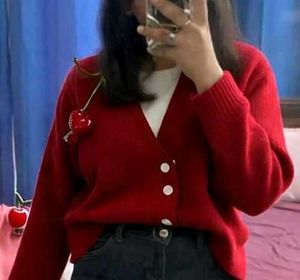cherry cardigan