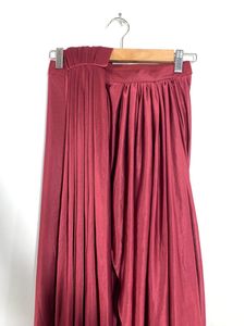 Red Ruched Bandeau Top