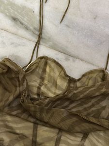 Newme Abstract Green Corset Top